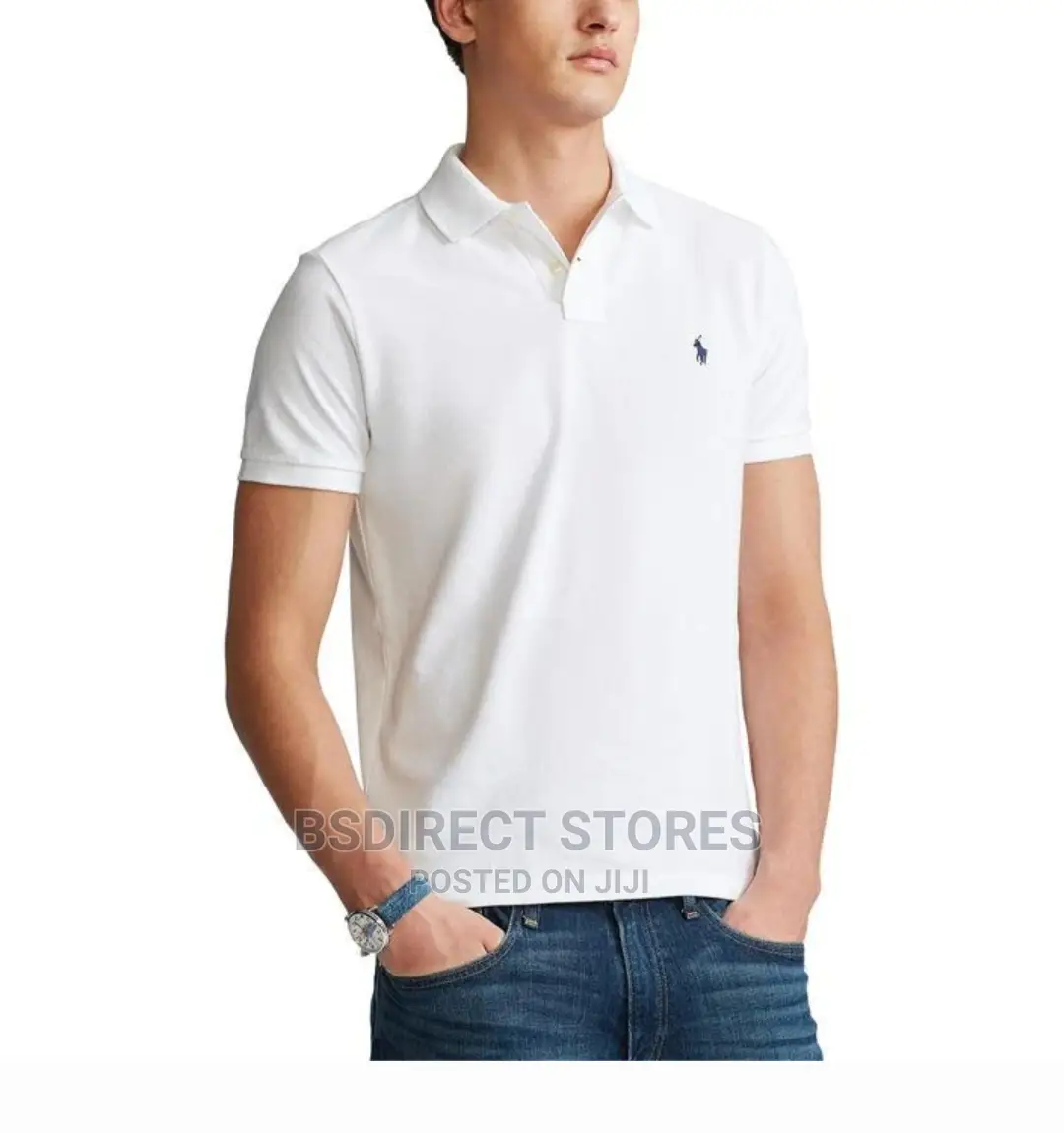 Polo Ralph Lauren White Custom Slim Fit Polo Shirt