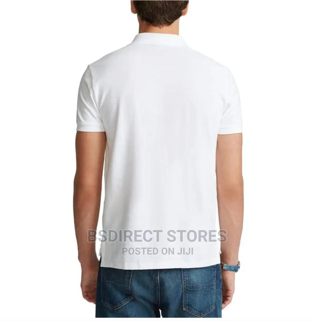 Polo Ralph Lauren White Custom Slim Fit Polo Shirt