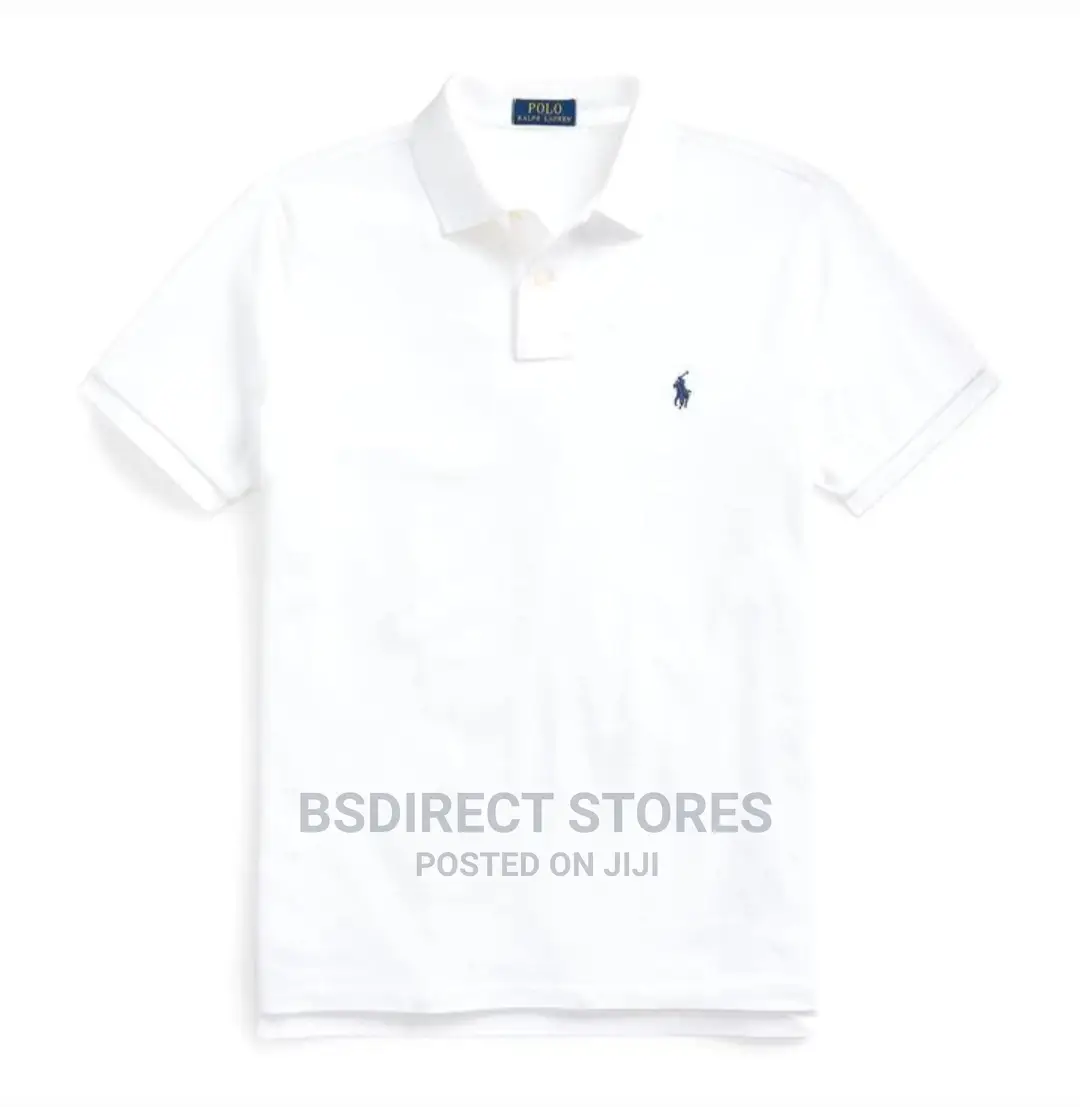 Polo Ralph Lauren White Custom Slim Fit Polo Shirt