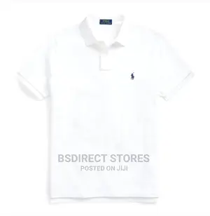 Polo Ralph Lauren White Custom Slim Fit Polo Shirt