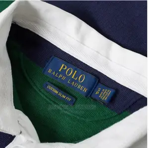 Polo Ralph Lauren Stripe Rugby Shirt French Navy/ New Forest
