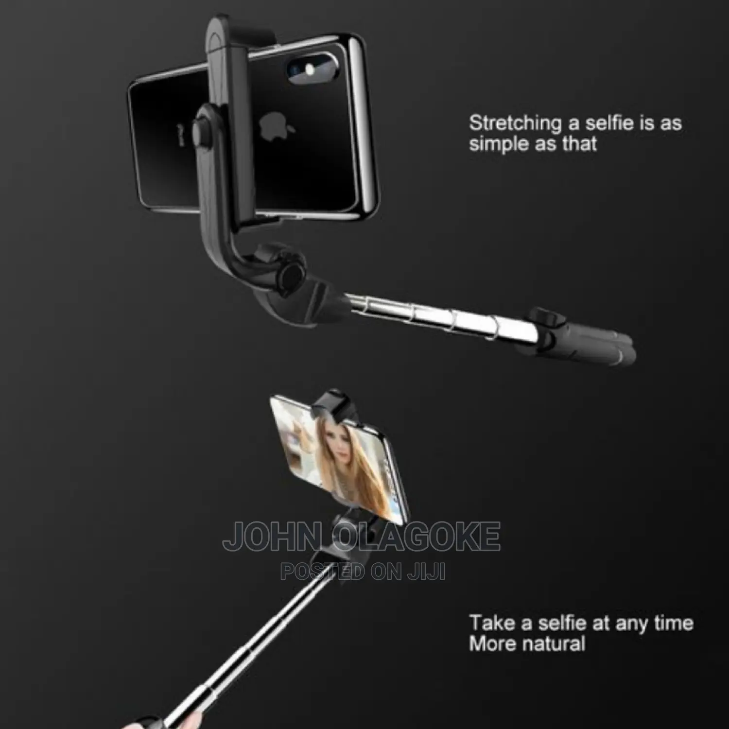 Selfie Stick With Bluetooth Camera Shutter and Tripod Stand