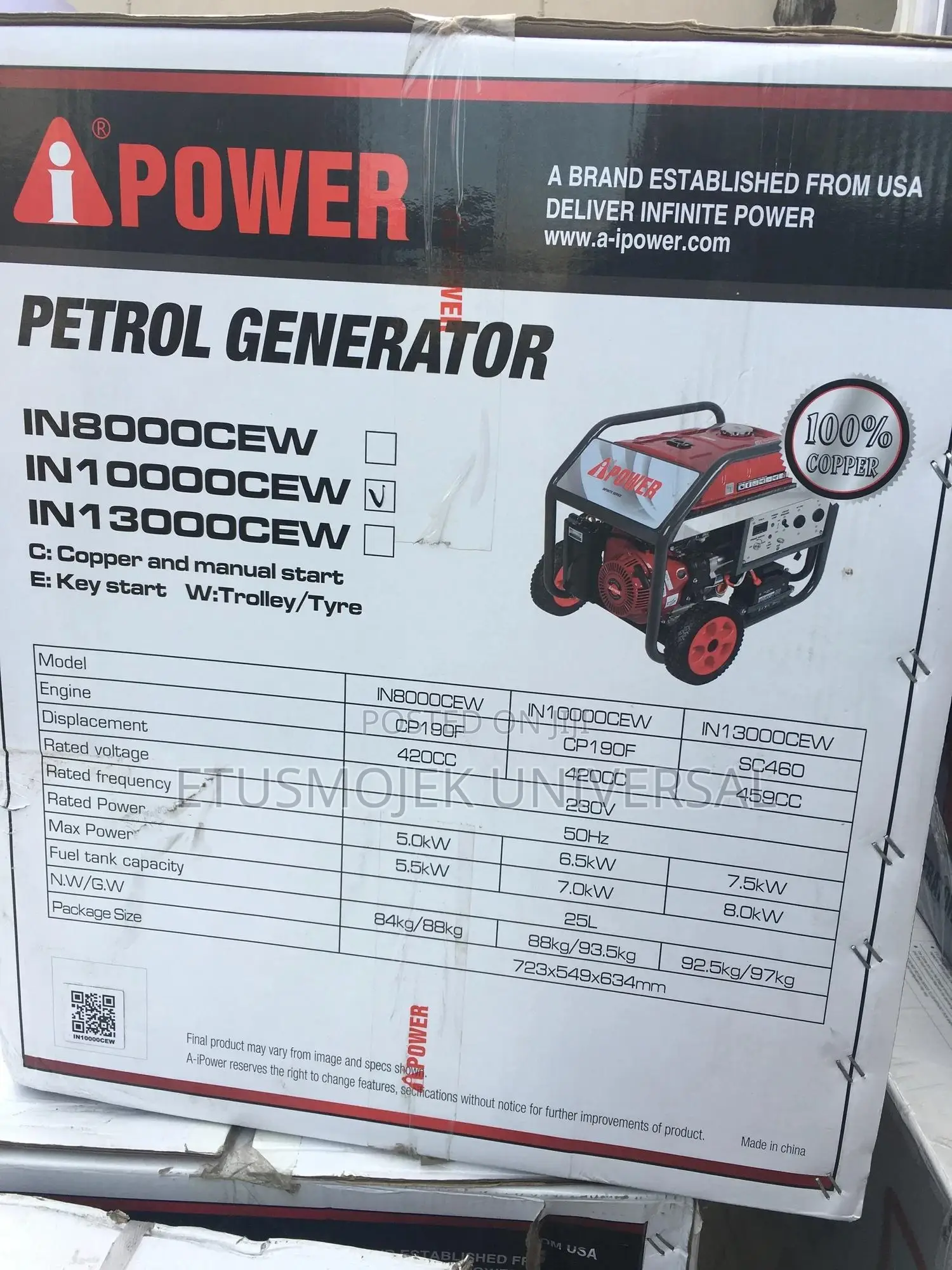 Ipower Petrol Generator