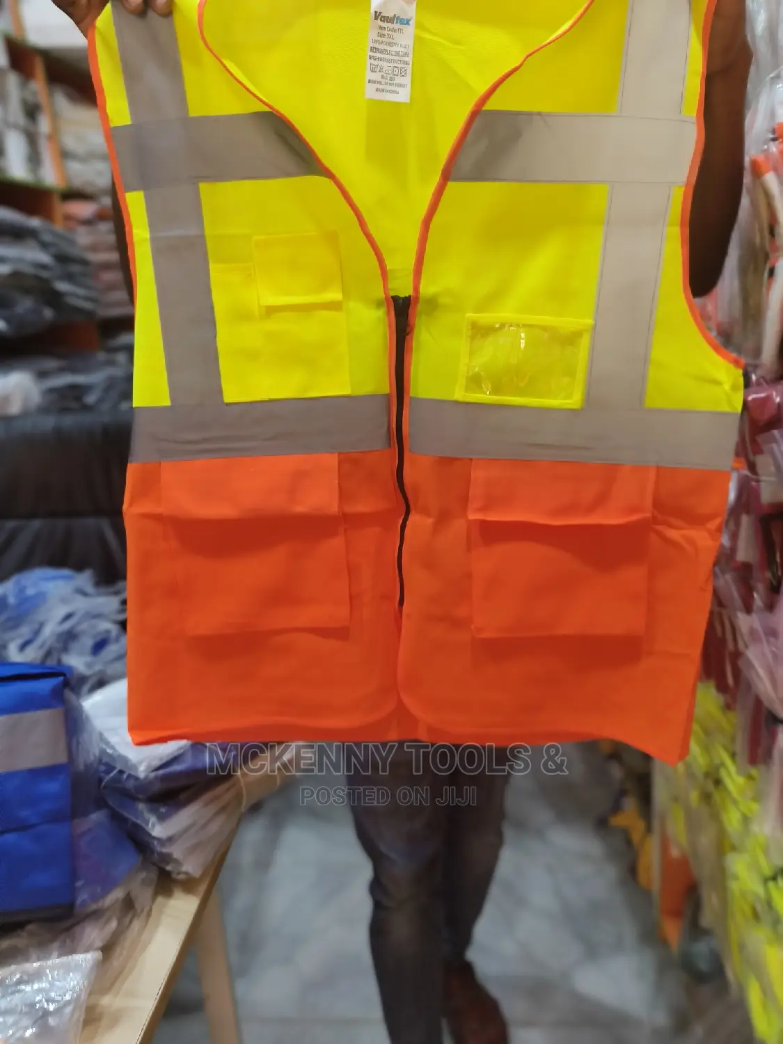 Sfvest High Visibility Reflective Safety Work Vest Security - Mckenny ...