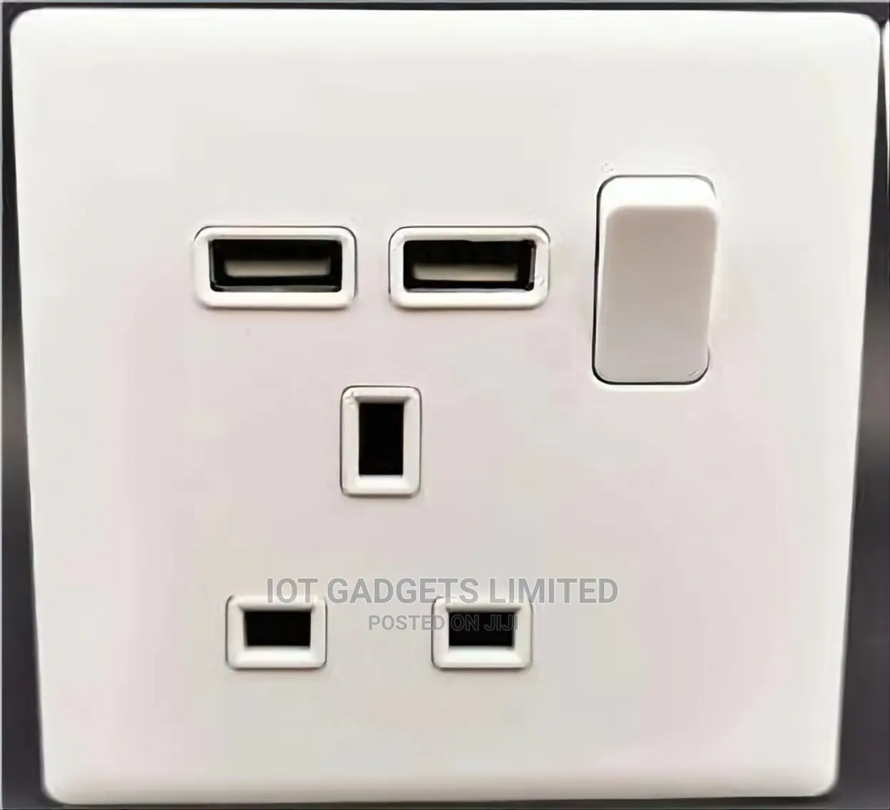 1 Gang Switch Socket With Neon+Usb