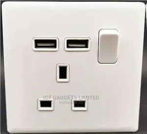 1 Gang Switch Socket With Neon+Usb
