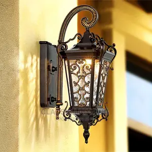 European Style Outdoor Wall Lamp Waterproof Courtyard Lamp