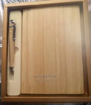 Wooden Bamboo Notebook and Pen Set