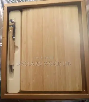 Wooden Bamboo Notebook and Pen Set