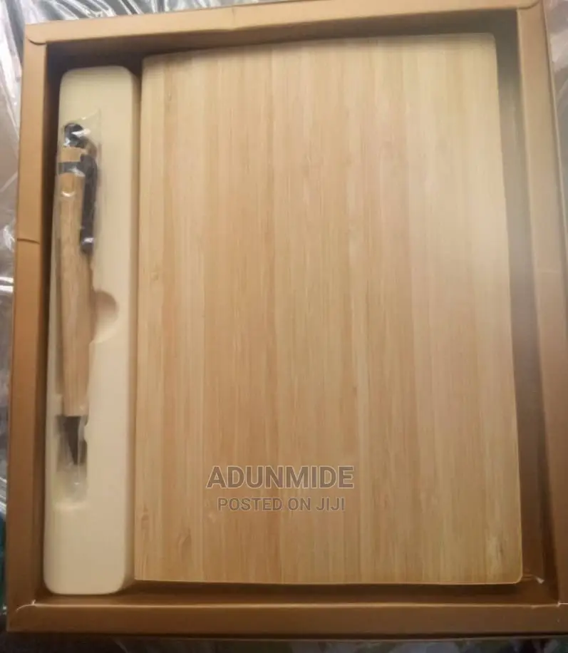 Wooden Bamboo Notebook and Pen Set