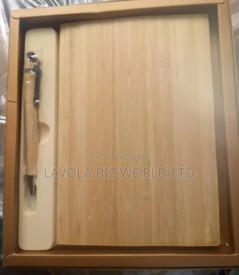 Wooden Bamboo Notebook and Pen Set