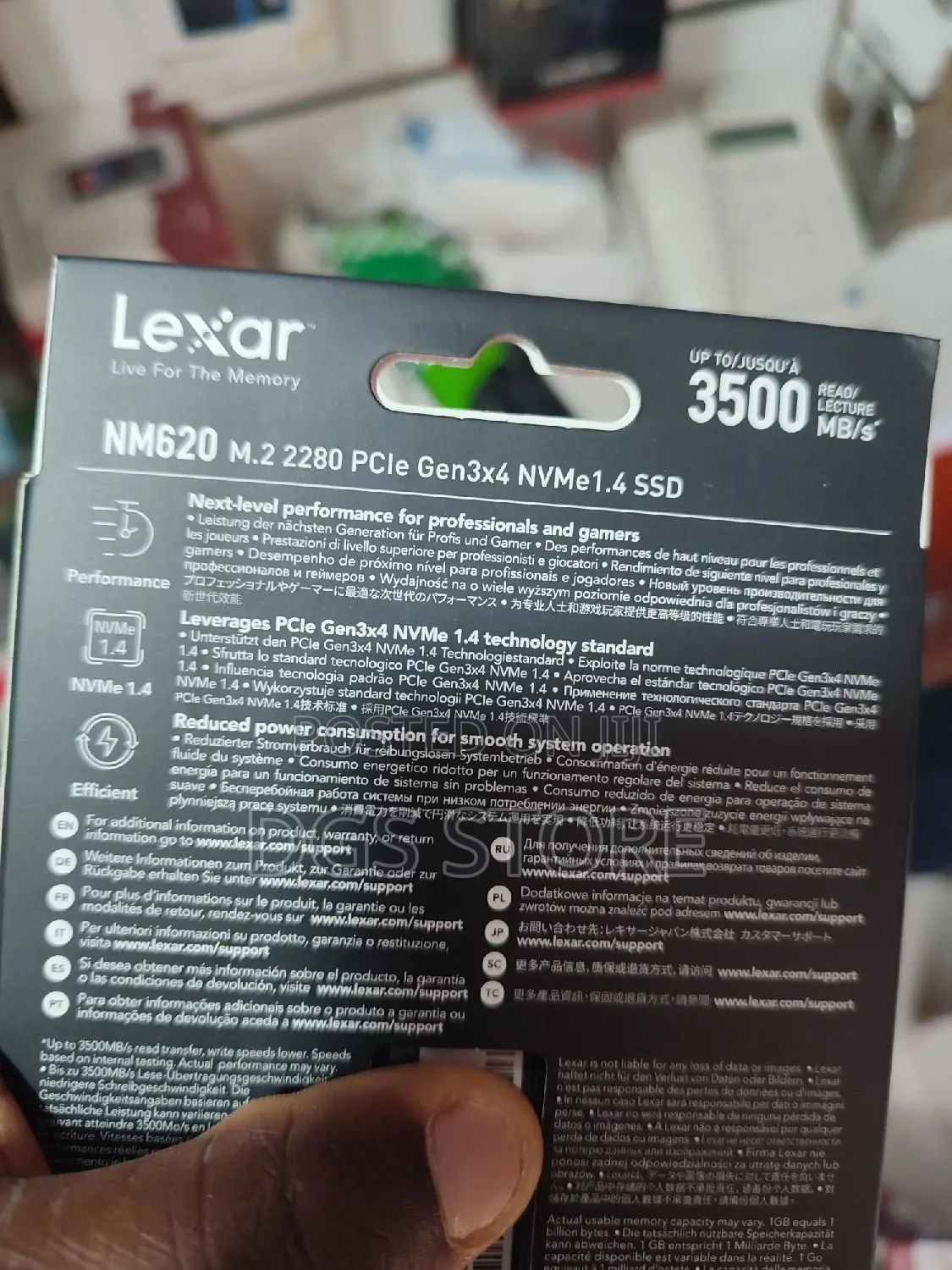 Lexar Pcle Gen 3 4 Nvme M.2 SSD 512gb