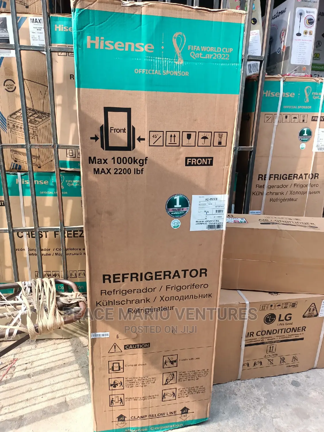 Hisense Original Double Door Fridge And It Has Down Freezer