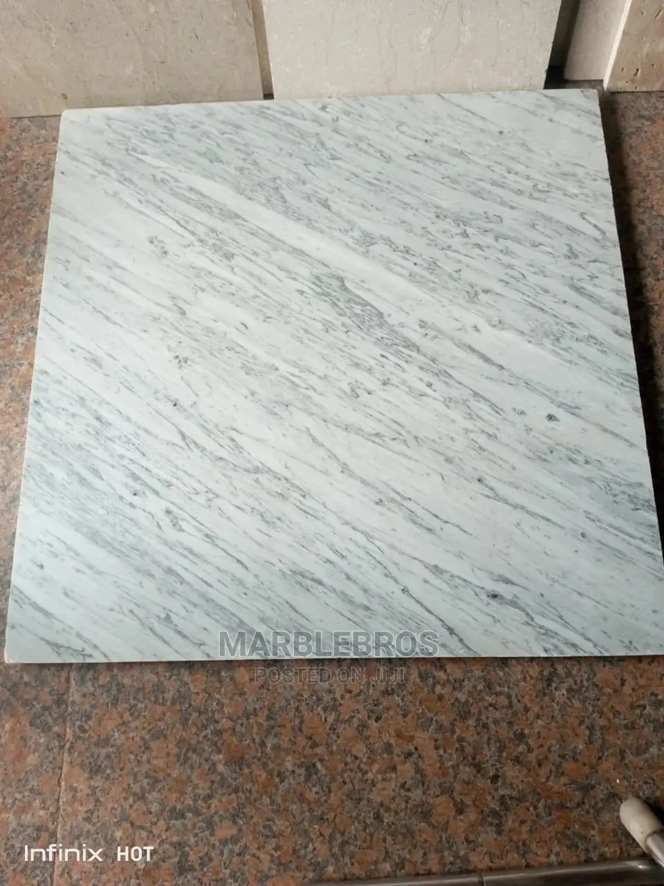 60*60 White Karara Marble Stone MB