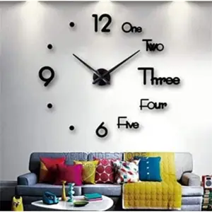 Diy 3d Wall Clock - 39" X 39"