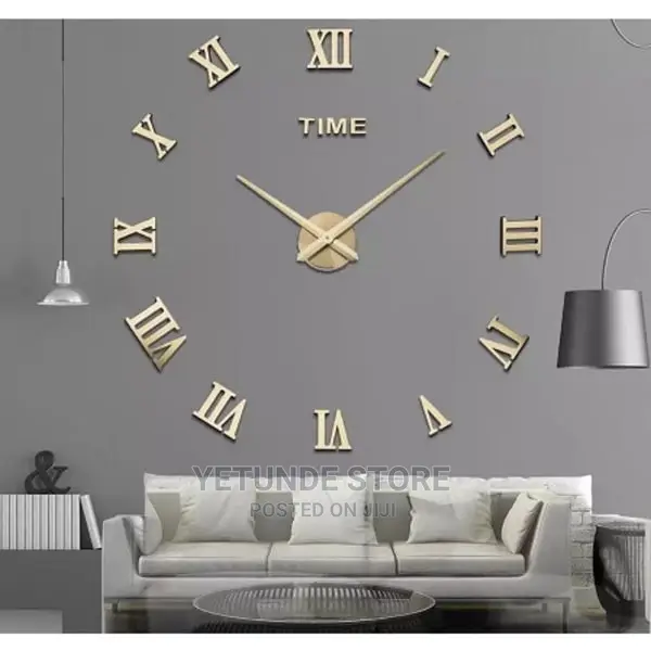 3d DIY Wall Clock - 100cm