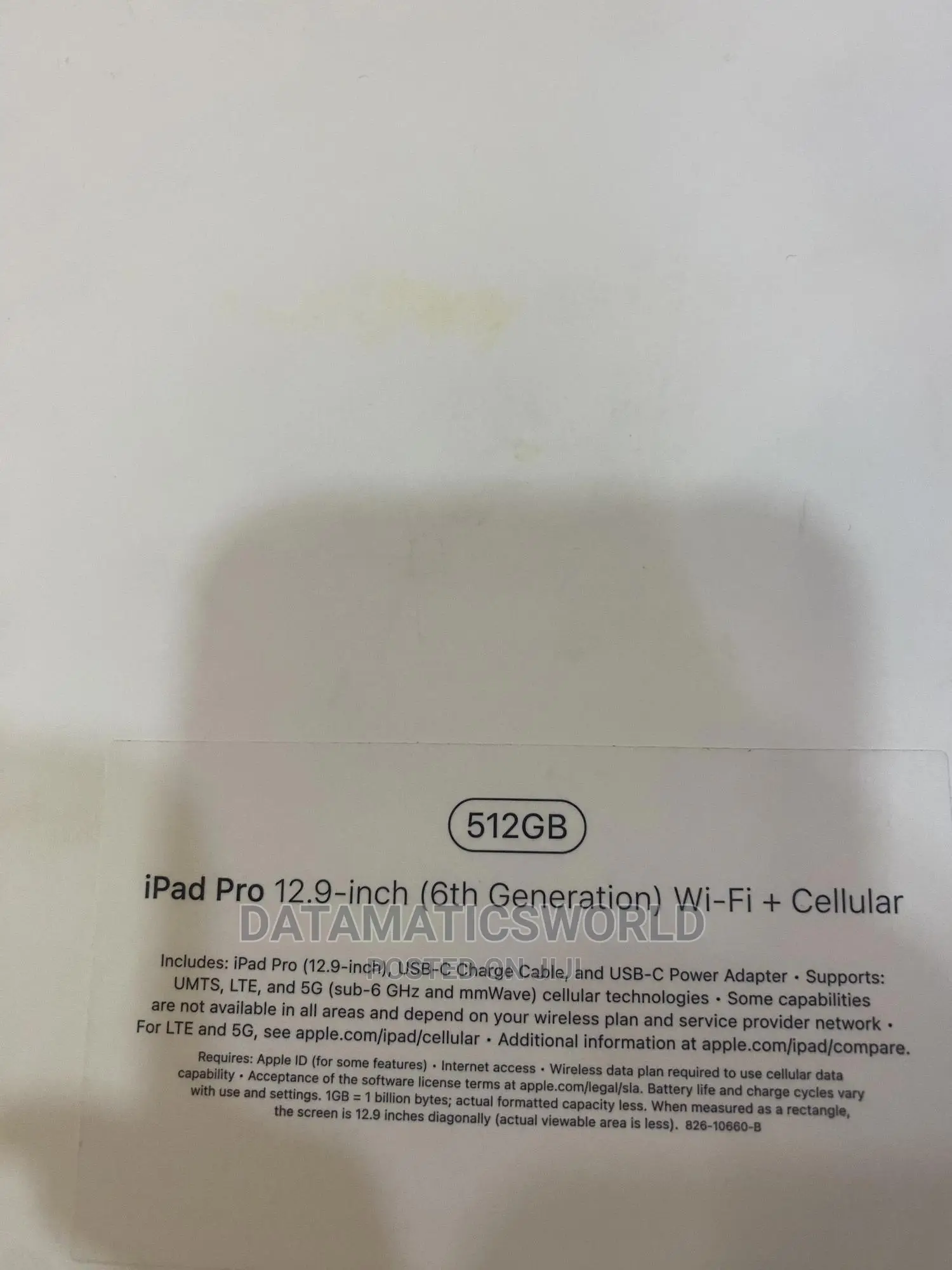 New Apple iPad Pro 12.9 (2022) 512 GB Gray