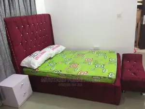 (4.5X6)Quality Bedframe, Footress Drawer.