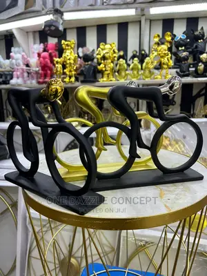Cyclists Abstract Ornament