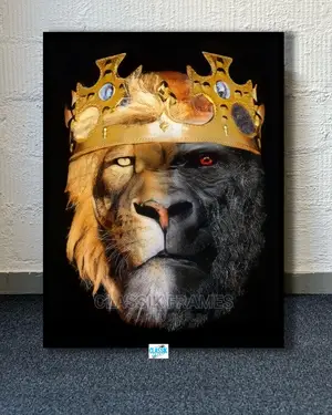 Photo - Lion Double Face Artistic Picture Manipulation Wall Arts
