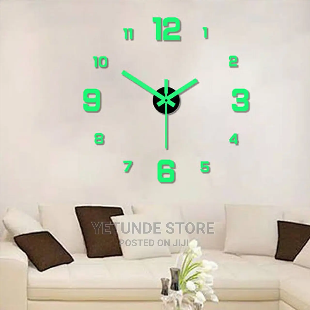 Bedroom Wall Clock Frameless
