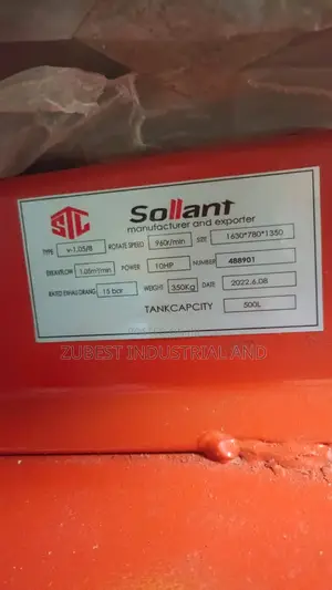 Air Compressor 500L 10hp 15 Bar