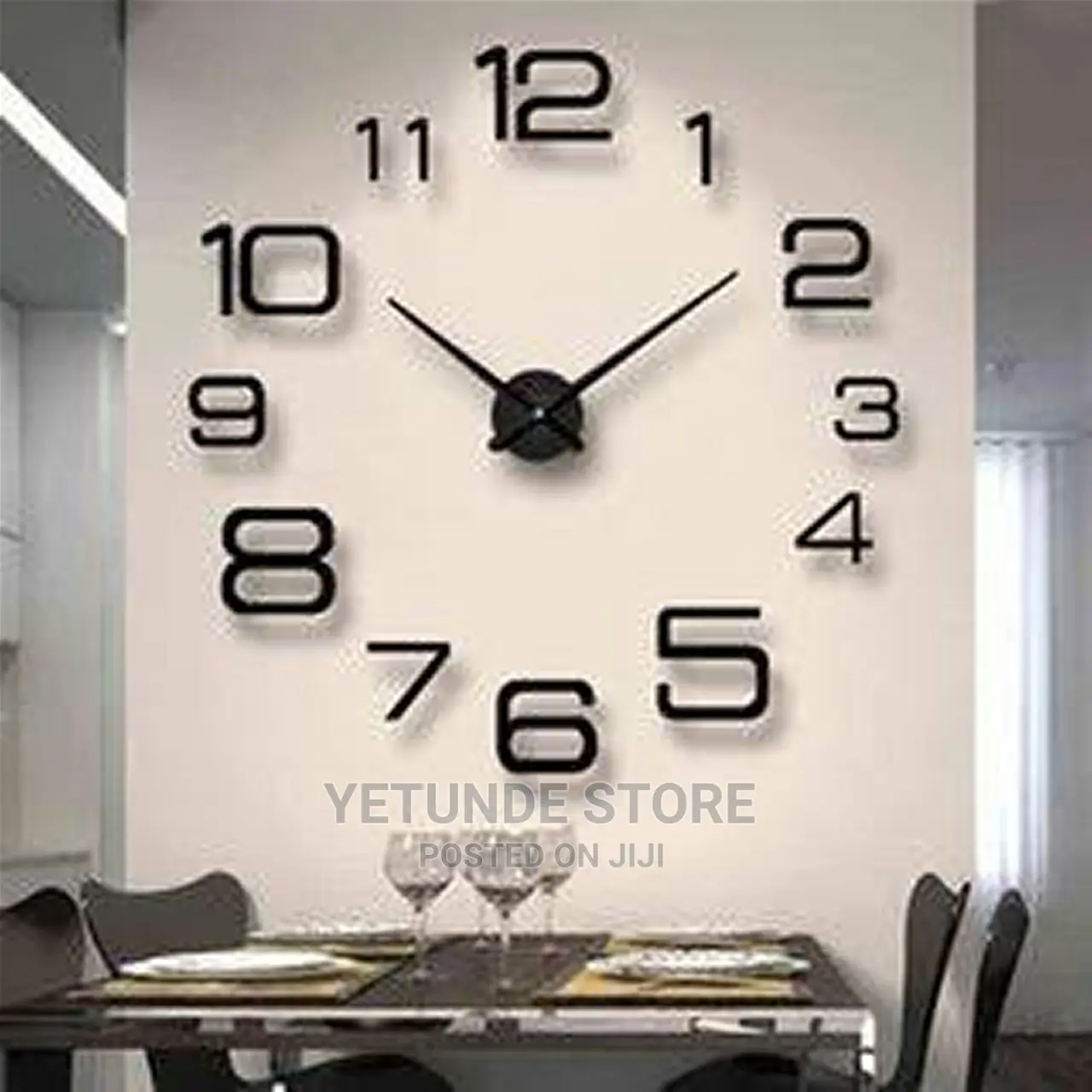 DIY Wall Clock Frameless