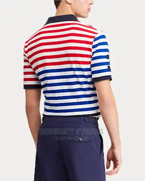 Polo Ralph Lauren Classic Fit Striped Mesh Polo Polo Shirts