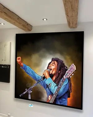 Photo - Bob Marley African Giant HD Framed Painting Arts Wall
