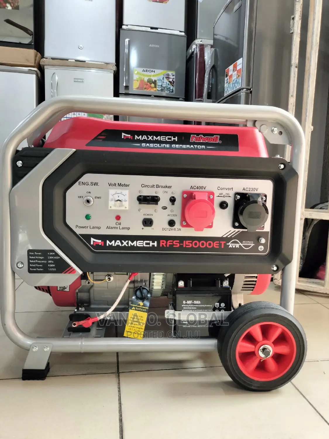 Three Phase/Single Phase 9.5kva Maxmech Generator