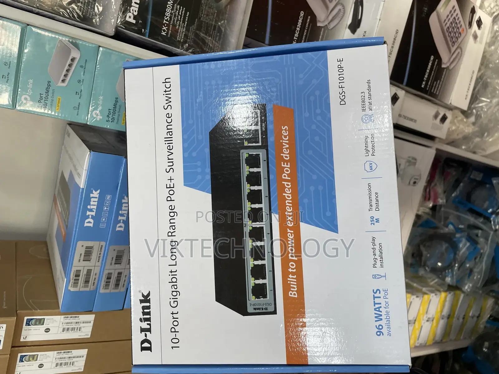 D-Link 10 Port Gigabit Long Range Poe+ Surveillance Switch