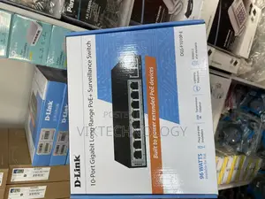 D-Link 10 Port Gigabit Long Range Poe+ Surveillance Switch