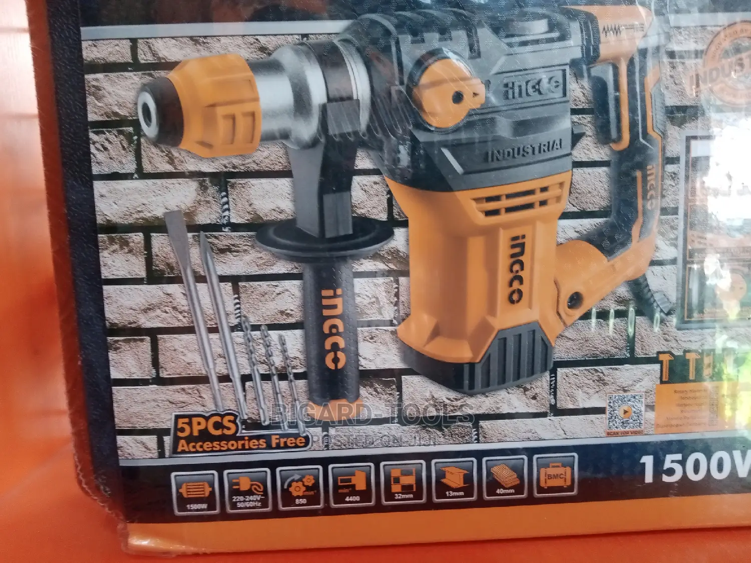 Rotary Harmer Drill(1500w, Ineco)