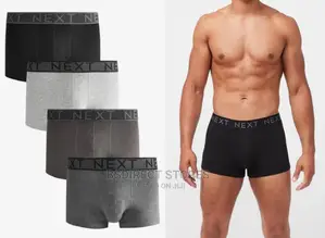 Photo - NEXT Hipsters Grey/Black Luxury Cotton Boxers Pack Of Four