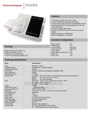 3 Channels ECG Machine