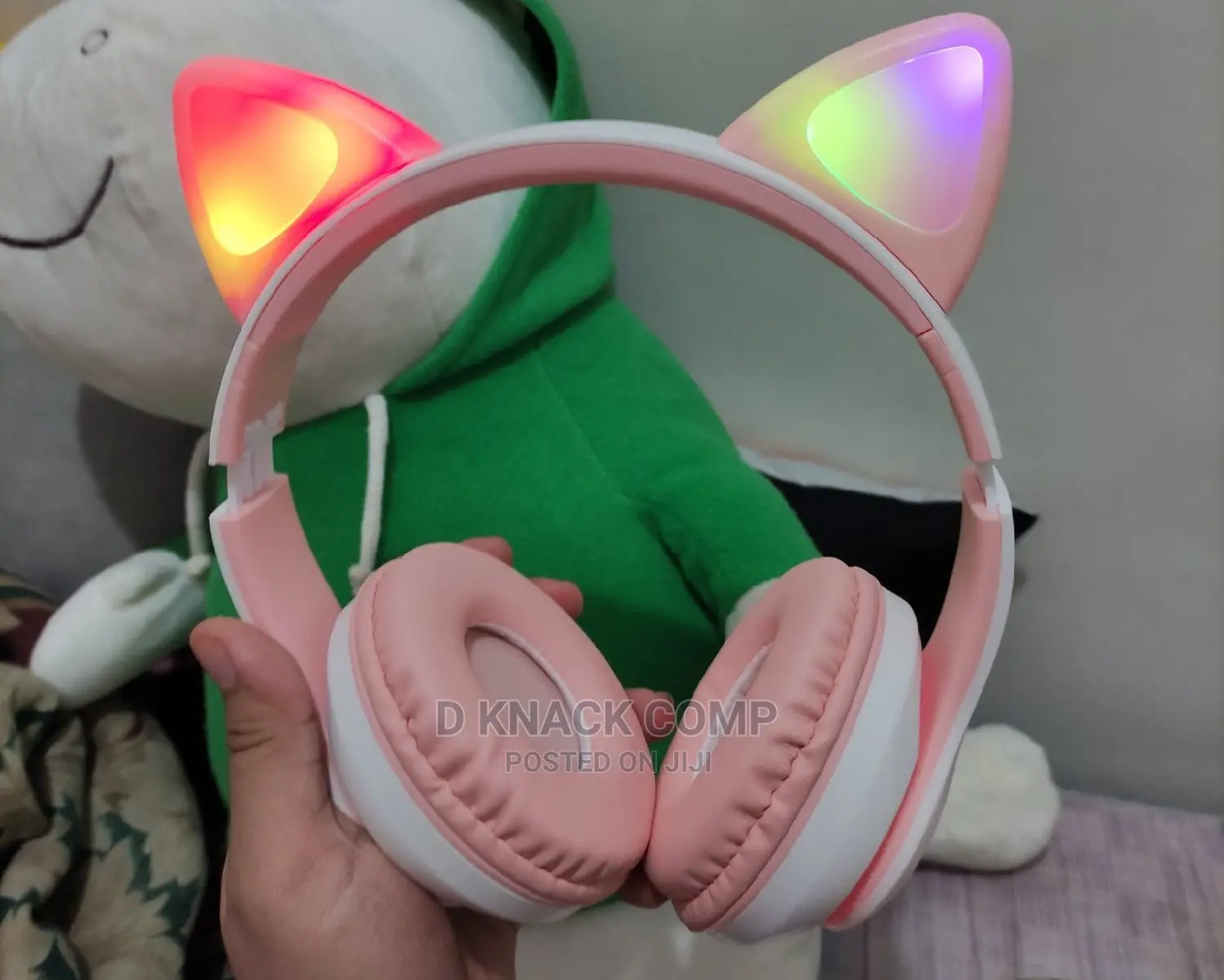 Wireless Cat Ear LED Luminous Bluetooth Foldable Earphone