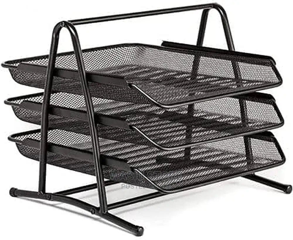 3 Layer A4 Metal Tray Office Desk Organiser