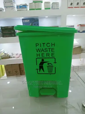 10L Plastic Dustbin Pedal Bin Trash Can Waste Bin Garbage