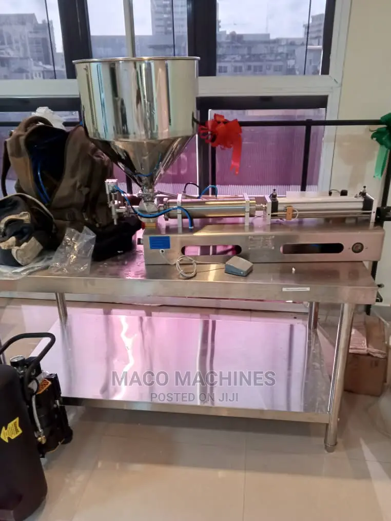 Paste Filling Machine Pneumatic With Air Compressor