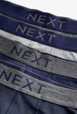 Next Hipsters Grey/Navy Luxury 100% Pure Cotton Men Boxers