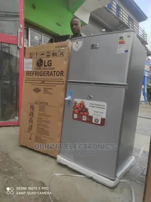 Brand New LG 100L Double Door Refrigerator/Silver/External/