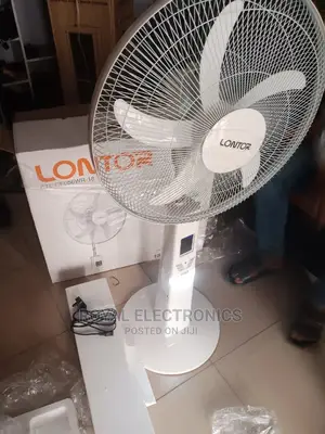 Lontor 18-Inch Rechargeable Standing Fan - White
