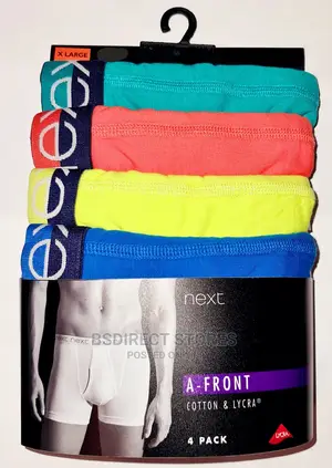 NEXT Bright Colour A-front Luxury Men Cotton Boxer Pack Of 4