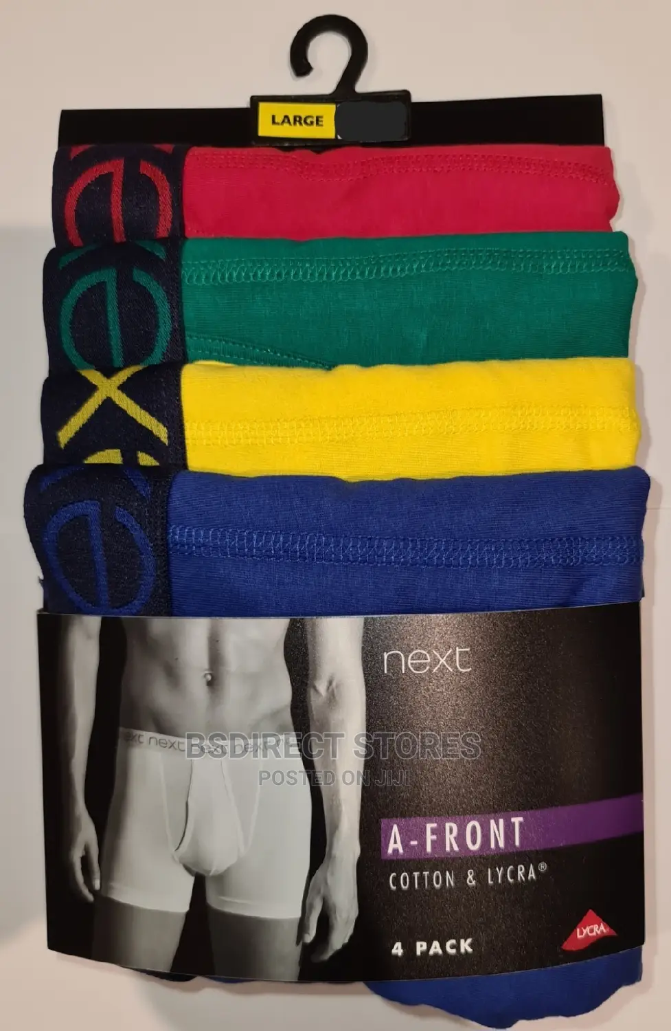 NEXT Multi Colour a-Front Luxury Men Cotton Boxers Pack of 4