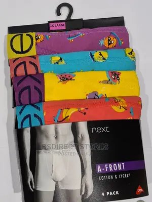 NEXT a-Front Fun-Fruits Luxury Men Cotton Boxers Pack of 4