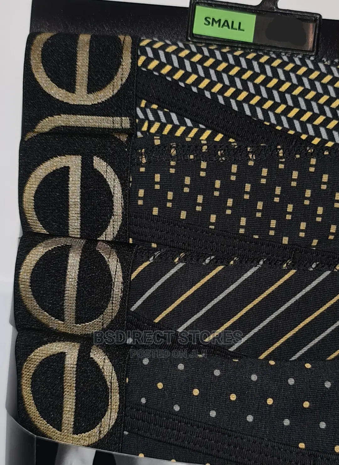 NEXT Black/Gold Pattern a-Front Luxury Men Boxers Pack of 4