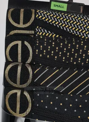 NEXT Black/Gold Pattern a-Front Luxury Men Boxers Pack of 4