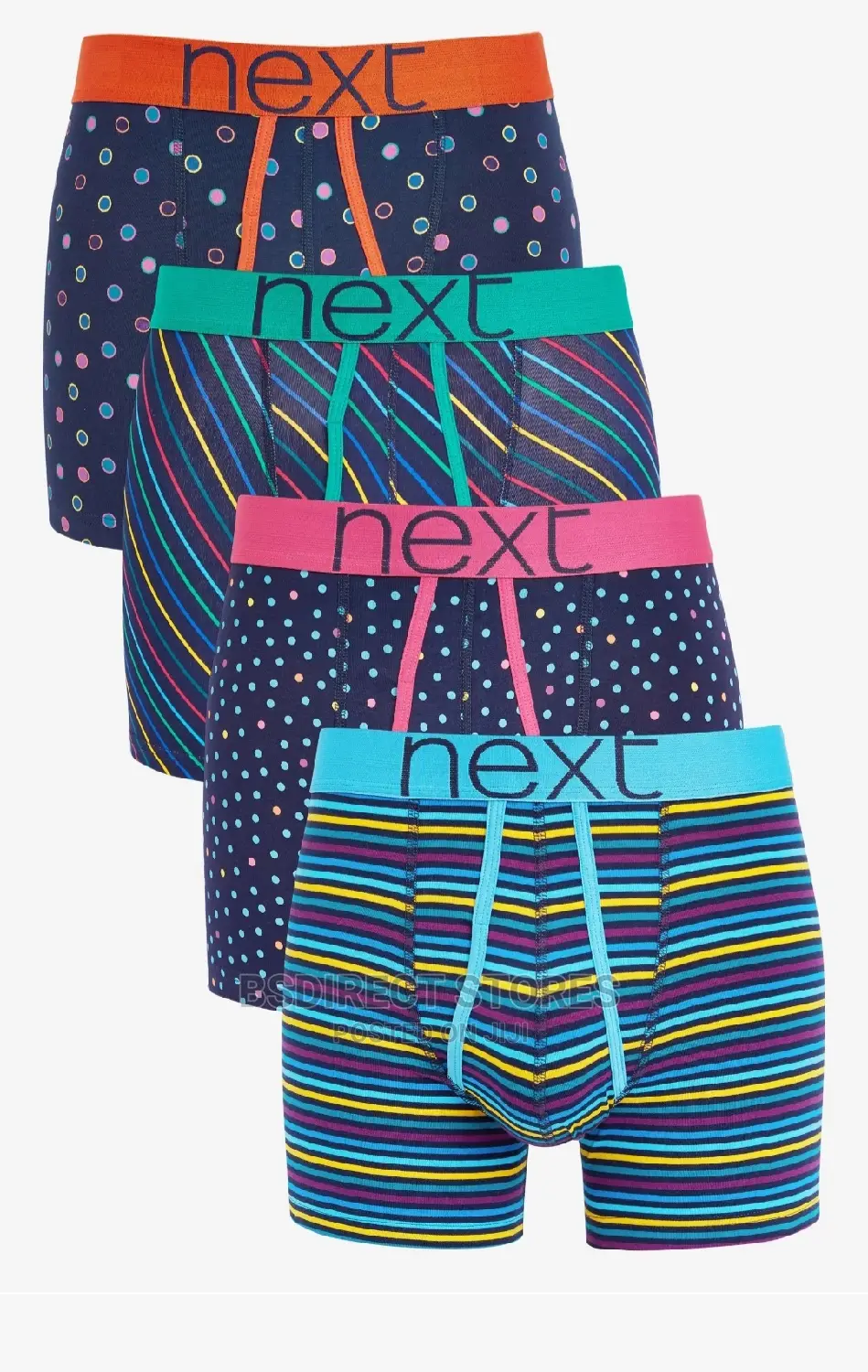 NEXT Multi Patterned a-Front Luxury Men Boxers Pack of Four