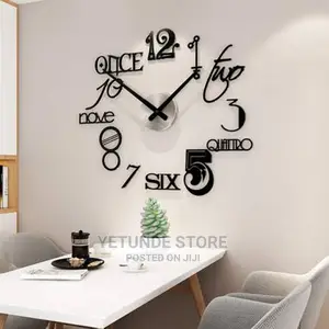 Pink 3D Wall Clock
