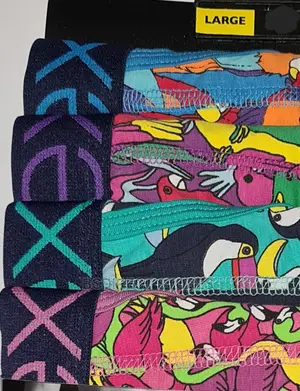 NEXT a- Front Bird Print Luxury Men Cotton Boxers Pack of 4
